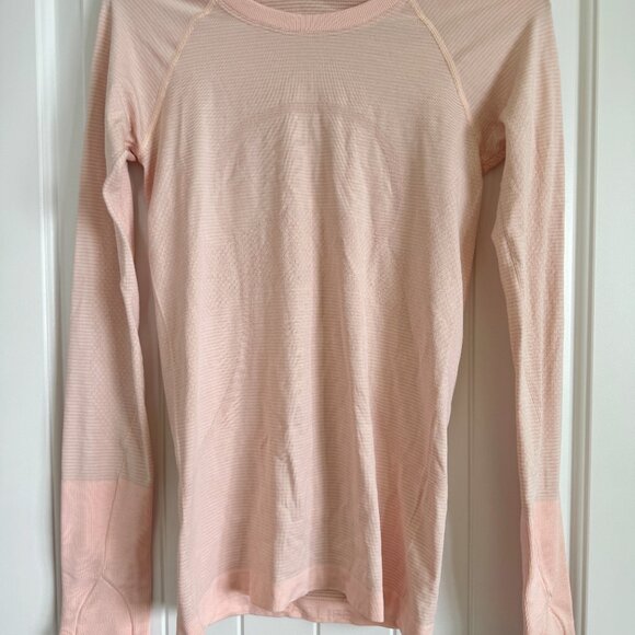 NWOT Lululemon Swiftly Tech Long Sleeve Light Pink - Picture 7 of 9